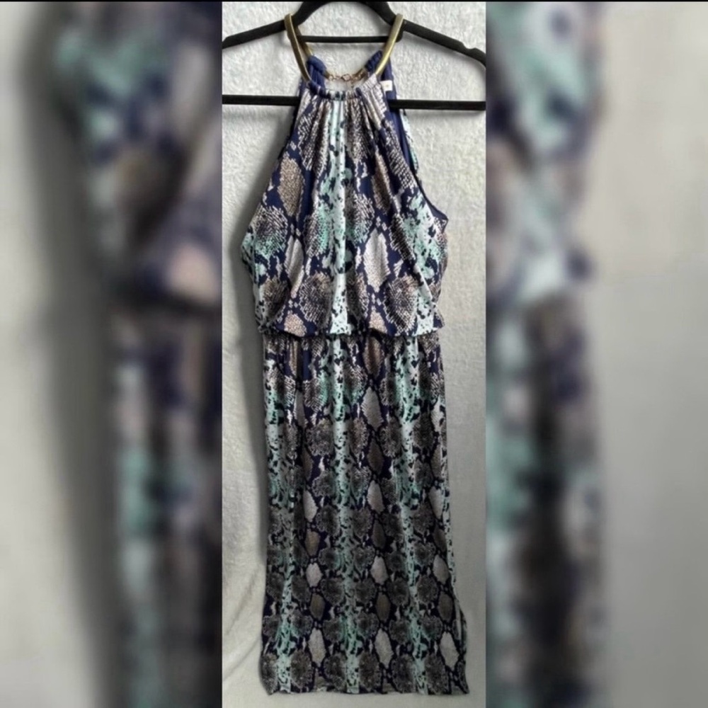 DB established 1962 Snake Print Halter Dress